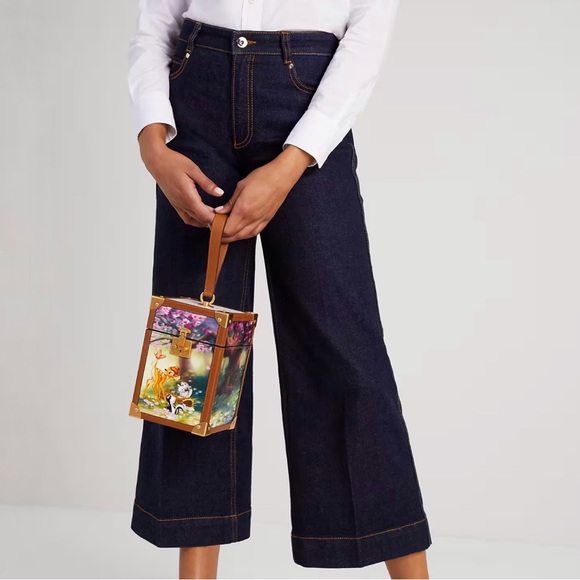 Kate Spade New York X Disney Bambi 3D Leather Trunk Clutch Purse K8807 - Picture 2 of 15